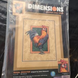 Regal Rooster Cross Stitch Kit 35036